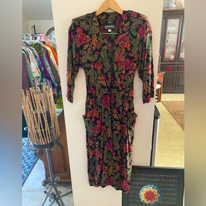 SL fashions belted vintage dress